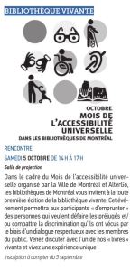 Bibliotheque vivante Langelier